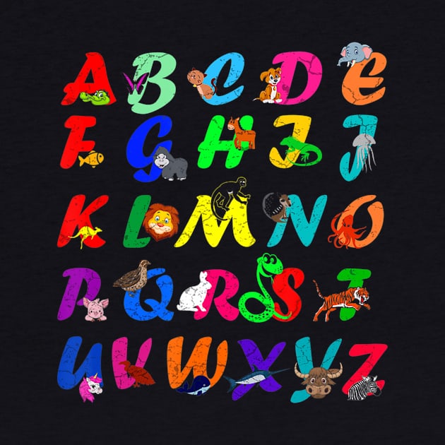 Alphabet Animal ABCs Learning Kindergarten School Teacher by HaroldKeller